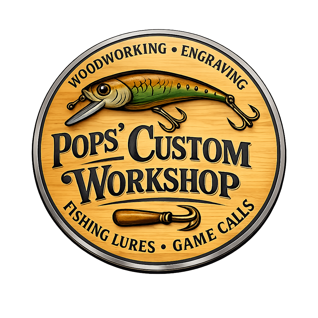 Pops' Custom Workshop Logo